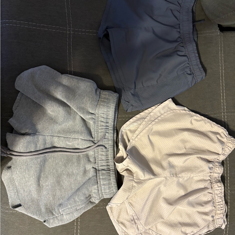 Kids Gray and Cream Shorts Set